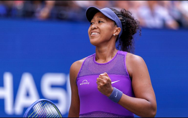 La nipona festejando al ganar el partido ante la estadounidense en la cuarta ronda del torneo celebrado en Nueva York. EFE/C. Herrera