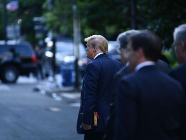 Cuando la periodista Reagan Reese le preguntó por qué la Mandataria de México no recibiría el ejército estadounidense, Trump respondió: “Porque tiene miedo. Tiene mucho miedo”. AFP / ARCHIVO