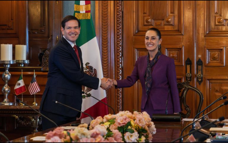 La Presidenta de México, Claudia Sheinbaum, recibió este miércoles 3 de septiembre al secretario de Estado, Marco Rubio. ESPECIAL / Gobierno de México
