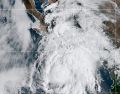 "Lorena" está a unos 169 kms al oeste-suroeste de Cabo San Lázaro, Baja California Sur. AP/NOAA