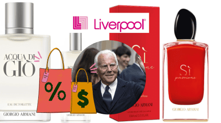 Los perfumes Giorgio Armani son de los más reconocidos a nivel mundial. EFE/ ARCHIVO/ ESPECIAL/ LIVERPOOL
