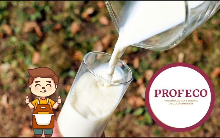 La Profeco realizó un análisis de distinstas marcas de leche para garantizar que los productos cumplan con los parámetros de calidad y seguridad. Canva/ESPECIAL