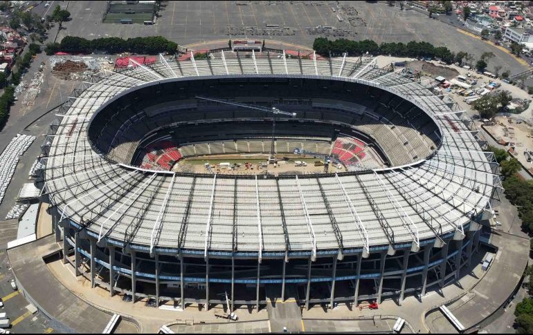 En el Azteca continúan las obras de remodelación. SUN