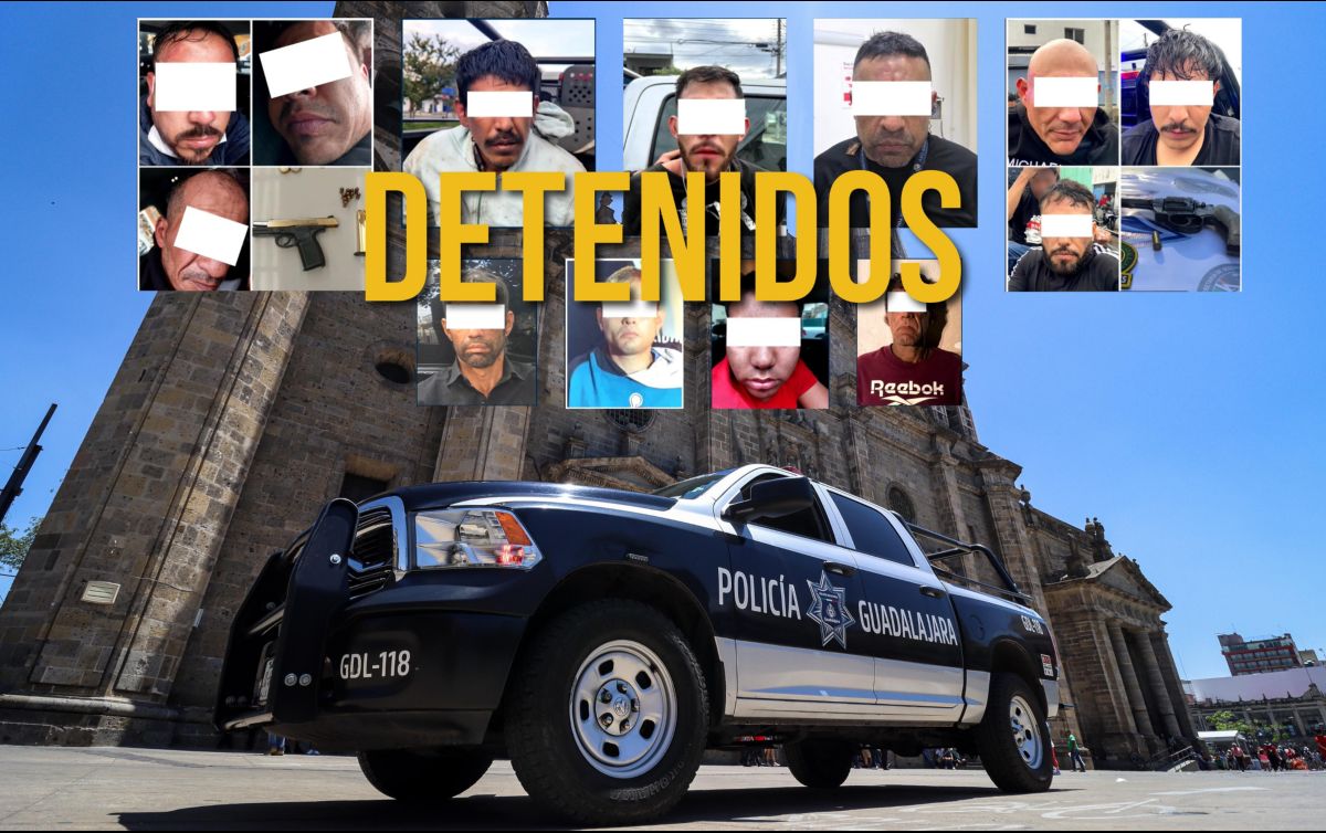 La policía de Guadalajara logró la detención de 13 personas por once distintos actos cometidos la semana pasada. EL INFORMADOR / ARCHIVO