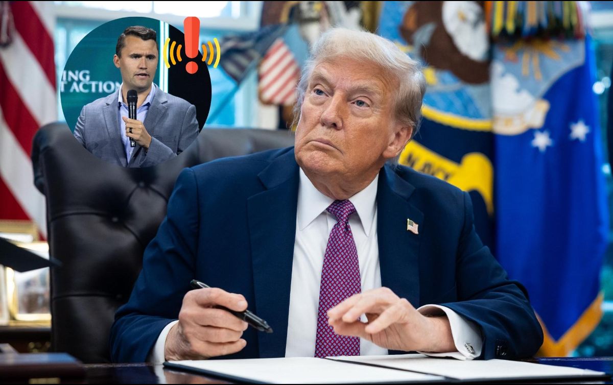 El presidente Trump mandó en mensaje a través de Truth Social en referencia al disparo que recibió Charlie Kirk en un evento público en Estados Unidos. EFE / ARCHIVO