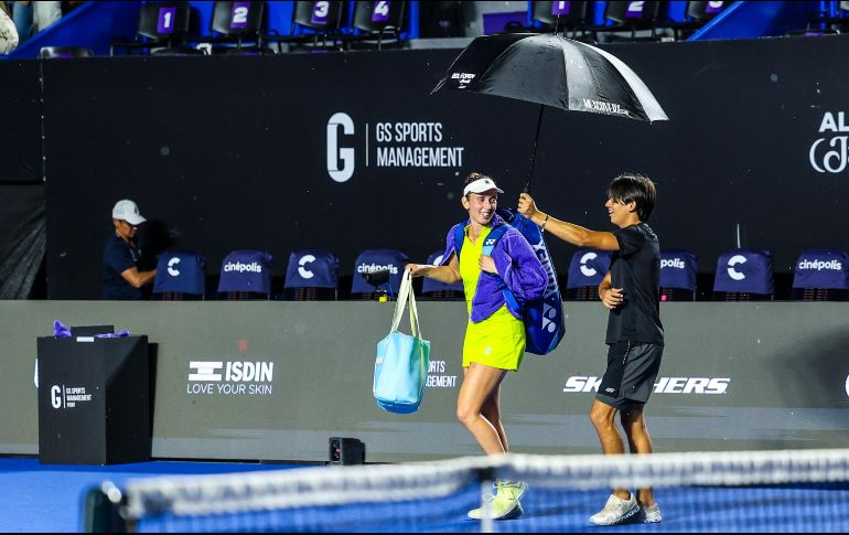 Elise Mertens aventajaba 1-0 cuando el juego fue suspendido. EL INFORMADOR/A. Navarro