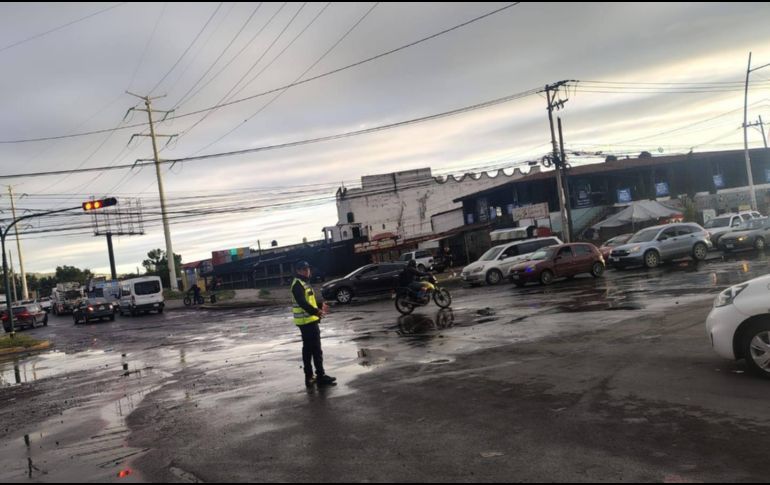 Así luce el operativo vial en Adolf B. Horn esta mañana del 12 de septiembre. ESPECIAL / POLICÍA VIAL JALISCO