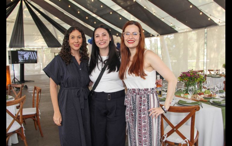 María José Barragan, Ale Font y Marcela Cabrera. GENTE BIEN JALISCO / E. Escamilla