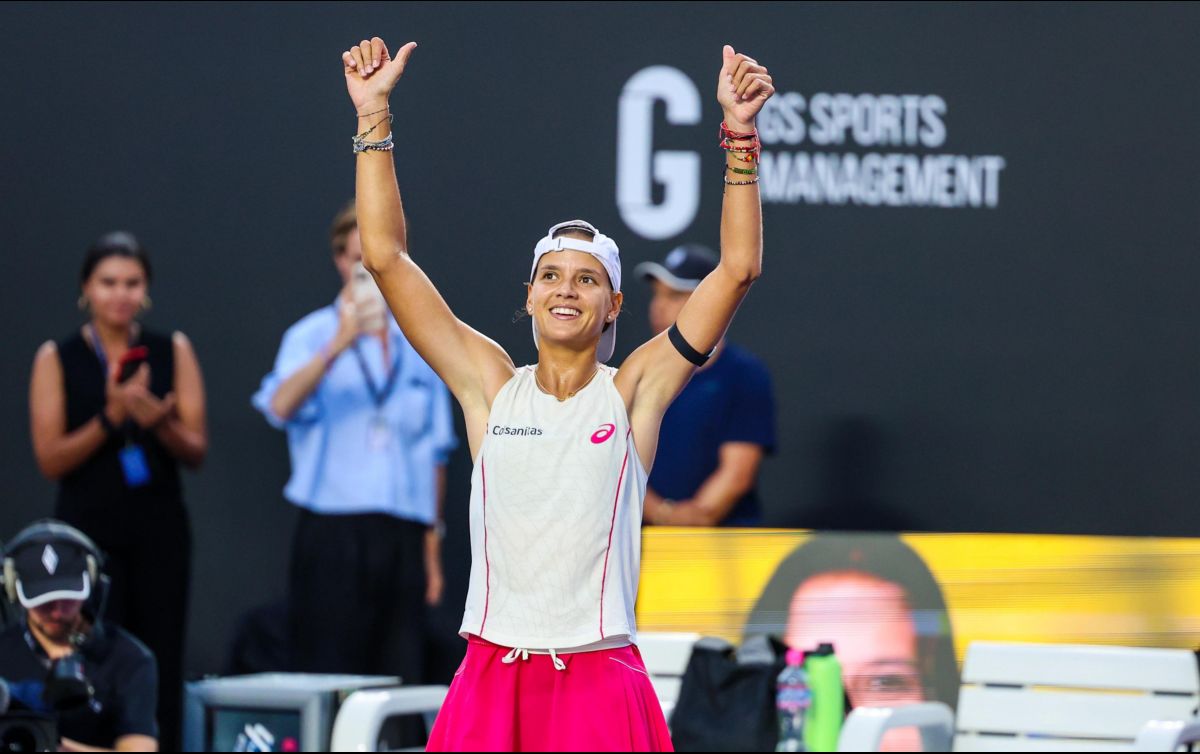 Arango, número 86 del ranking mundial de la WTA, llegó a su segunda final del año y buscará el primer título de su carrera. EL INFORMADOR/ A. NAVARRO.