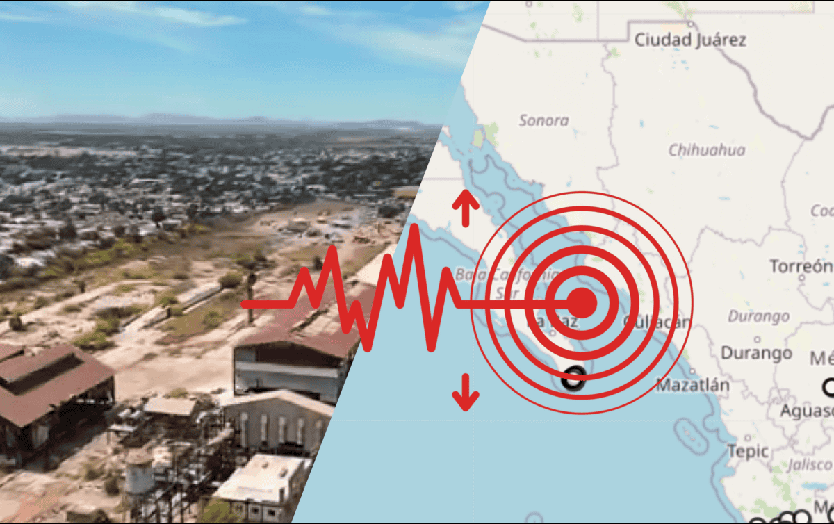 El temblor más fuerte se registró cerca de Los Mochis, Sinaloa. ESPECIAL / Sistema Sismológico Nacional / X / @Claudiashein
