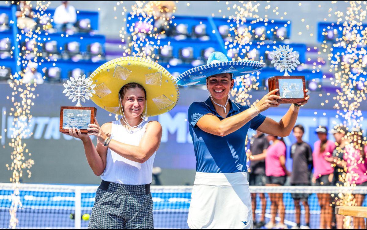 La dupla campeona llegó a la final luego de derrotar a Kozyreva e Shymanovich y a la dupla Osorio - Niculescu. EL INFORMADOR/A. Navarro