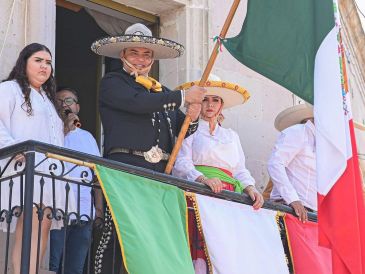 Gildardo Partida vitoreó a los héroes que iniciaron la guerra de Independencia. ESPECIAL