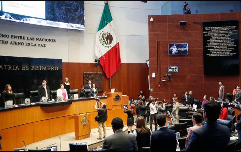 Con 106 votos a favor, se avaló la modificación al inciso a) de la fracción XXI del artículo 73 de la Constitución Política. FACEBOOK / Senado de la República.