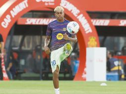 Lamine Yamal sufrió una lesión de pubis en la más reciente fecha FIFA con la Selección española. AFP/J. Reina