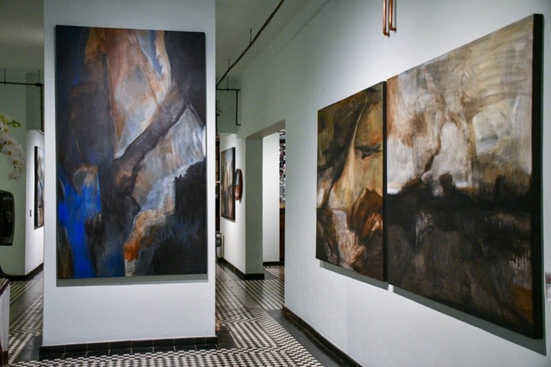 La exposición de Rébora fue inaugurada bajo la curaduría de Juvenal Urzúa. ESPECIAL