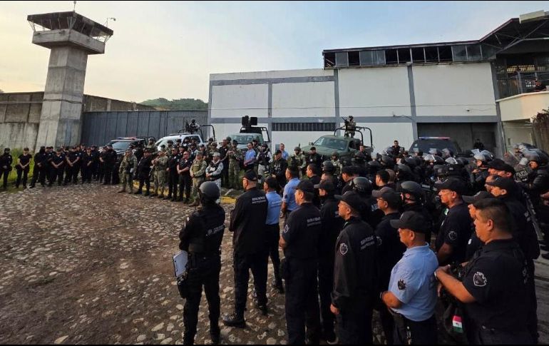 La revisión estuvo coordinada por la Policía Estatal Penitenciaria, y en conjunto con la Guardia Nacional, Marina y Defensa. ESPECIAL