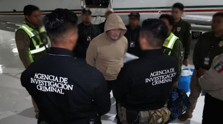 La SSPC detalló que en breve el exfuncionario, señalado además como presunto líder de la organización criminal “La Barredora”, será trasladado al Centro Federal de Reinserción Social No. 1, Altiplano. CORTESÍA