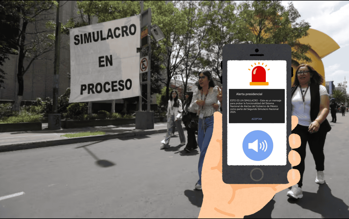 El sonido de esta alerta por simulacro fue tan fuerte que varias personas manifestaron a través de redes sociales que los tomó por sorpresa. SUN / F. RODRÍGUEZ