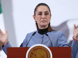 Sheinbaum calificó de “genocidio” la ofensiva militar israelí en Gaza, e hizo un llamado para detenerlo. EFE/M. Guzmán