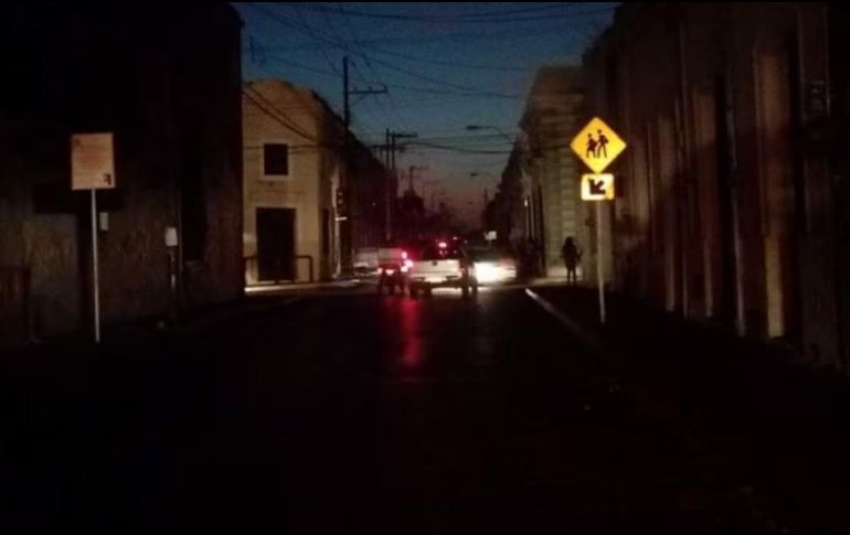 Este viernes 26 de septiembre se registró un apagón masivo en la península de Yucatán. ESPECIAL