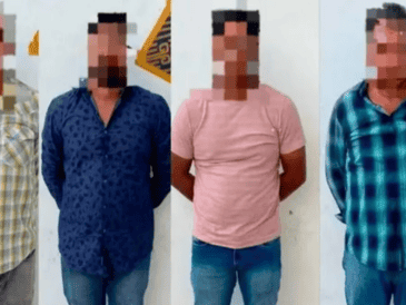 Las personas detenidas fueron llevados a las instalaciones de la subdelegación de la FGR en Escárcega para ser puestas a disposición por el delito de Portación de armas de Fuego de uso exclusivo del Ejército. ESPECIAL