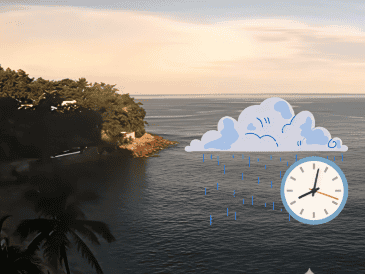 Los intervalos de chubascos y las lluvias puntuales fuertes a intensas podrían acompañarse con caída de granizo. ESPECIAL / Webcams de México