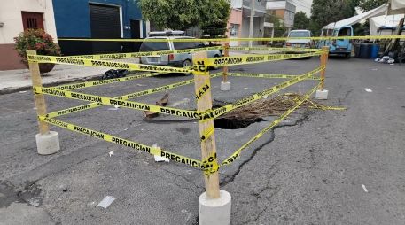 Hoy se volvieron a colocar cordones de precaución luego de que fuera retirados. CORTESÌA