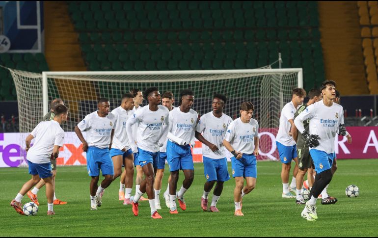 El cuadro Merengue buscará que el Kairat Almaty pague los platos rotos por la goleada sufrida el fin de semana a manos del Atlético de Madrid. EFE/M. Shipenkov