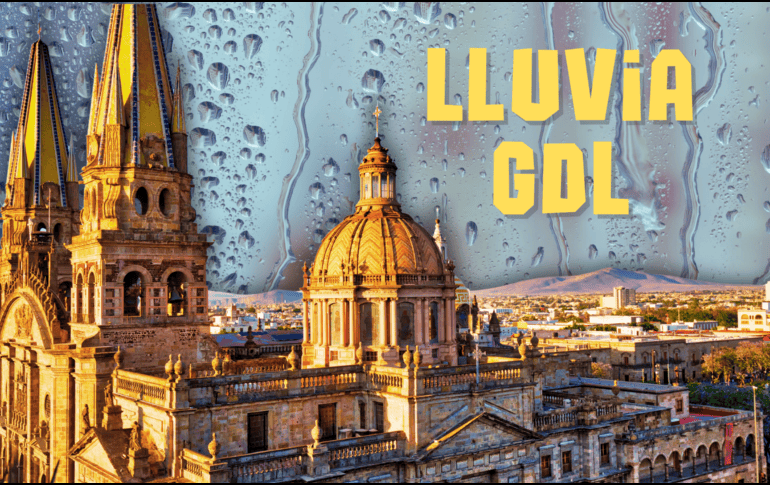 La probabilidad de lluvia en Guadalajara se incrementa a partir de las 03:00 de la tarde, pero las tormentas se esperan sobre todo al arranque de la noche. ESPECIAL / CANVA