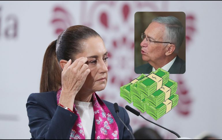 La Mandataria aseveró que fue buscada por los acreedores de Salinas Pliego para tratar el tema de aquellas deudas que el dueño de Banco Azteca tampoco ha pagado en el extranjero. YT / @aztecanoticias / EFE / M. Guzmán