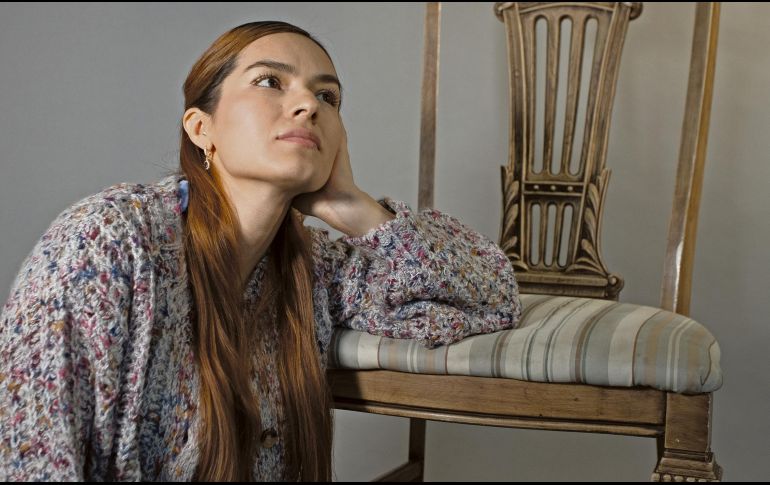 Sara Catalán, actriz da vida a dos personajes en la obra: “Macaria” y “Estela”. CORTESÍA