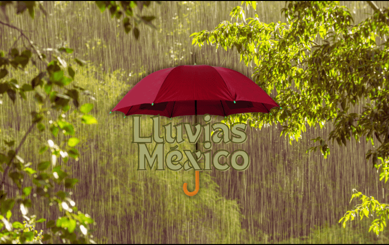 Este miércoles se esperan lluvias fuertes a muy fuertes en el oriente, sur y sureste de México. ESPECIAL / CANVA