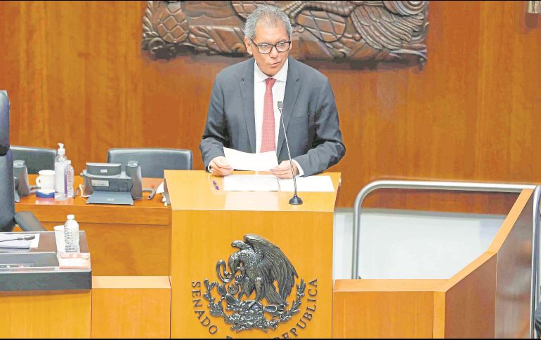 Édgar Amador defendió que en este primer año de Gobierno rompieron paradigmas neoliberales con finanzas públicas sanas. EL UNIVERSAL