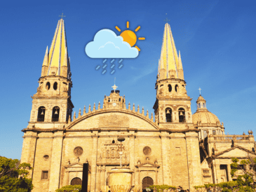 La probabilidad de lluvia baja para estos días en Guadalajara y repunta ligeramente el fin de semana. ESPECIAL / CANVA