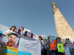 La estructura coronada por la Madre Patria es hoy un sitio que no da lugar al olvido y a la desesperanza de miles de familias. EL INFORMADOR/Archivo