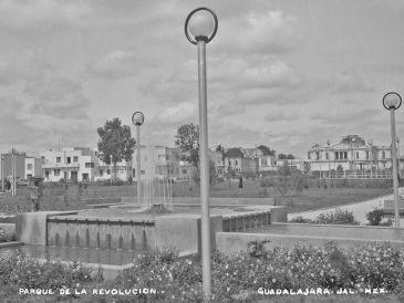 Así lucía el Parque Revolución en los primeros años del Siglo XX. EL INFORMADOR/Archivo