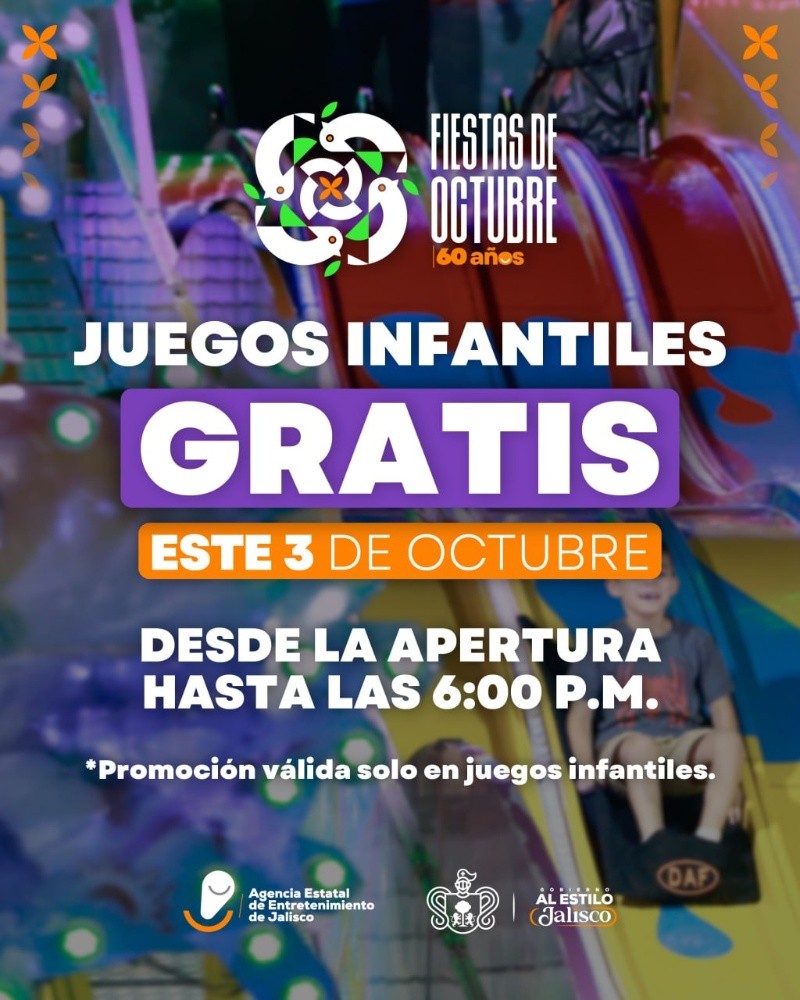 La promoción es válida únicamente en los juegos infantiles, a los que pueden acceder niños y niñas hasta los 12 años de edad. ESPECIAL 