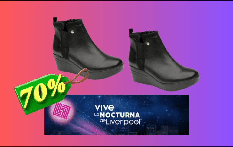 Aquí te compartimos unos botines que podrás encontrar al 70% de descuento. ESPECIAL / LIVERPOOL