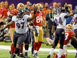 Arthur Jones hizo jugadas clave en el Super Bowl XLVII ante los 49ers. AFP/A. Bello