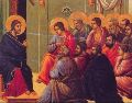 «Cuando hayan cumplido todo lo que se les mandó, digan: "No somos más que siervos, sólo hemos hecho lo que teníamos que hacer"»..WIKIPEDIA/«Jesús dando el Discurso de despedida», de Duccio