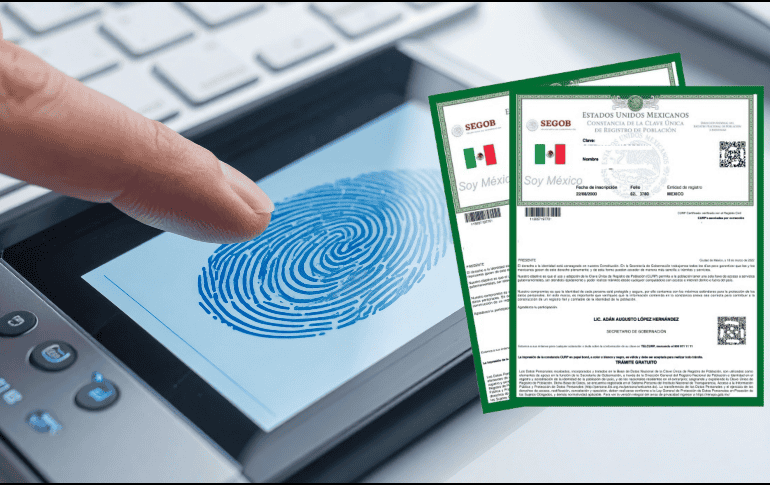 A partir del próximo 16 de octubre todas las dependencias de gobierno, instituciones públicas y organismos privados deberán aceptar la CURP biométrica. ESPECIAL / CANVA