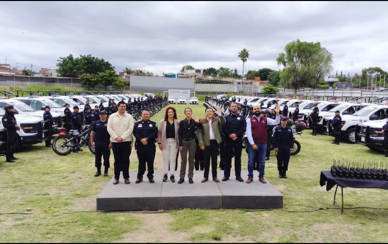 Durante su mensaje, Laura Imelda destacó el compromiso de su administración con el fortalecimiento de la seguridad en la ciudad. CORTESÍA