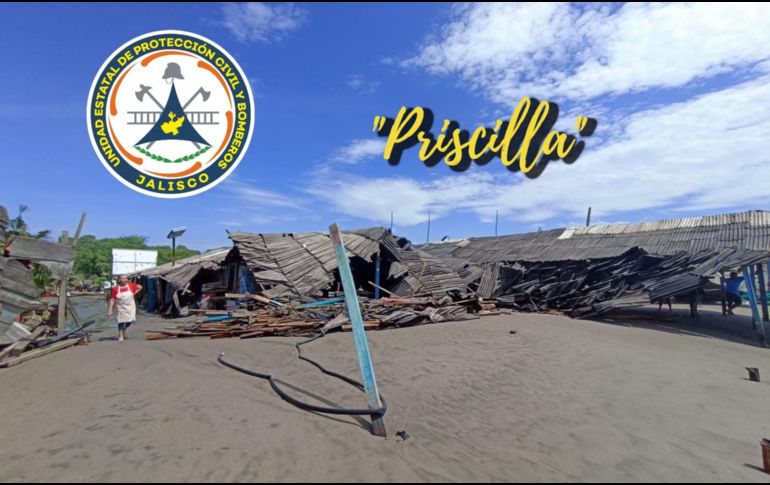 Este es el último corte de afectaciones realizado por Protección Civil Jalisco sobre el paso del huracán 