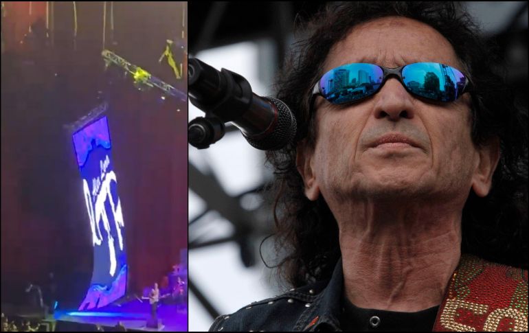 Pantalla se desprende durante concierto de 