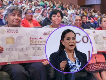 Ariadna Montiel informó este martes desde Palacio Nacional que, al día de hoy, 350 mil 625 mujeres ya han recibido su tarjeta. X / @EvelynSalgadoP / SUN / F. Rojas