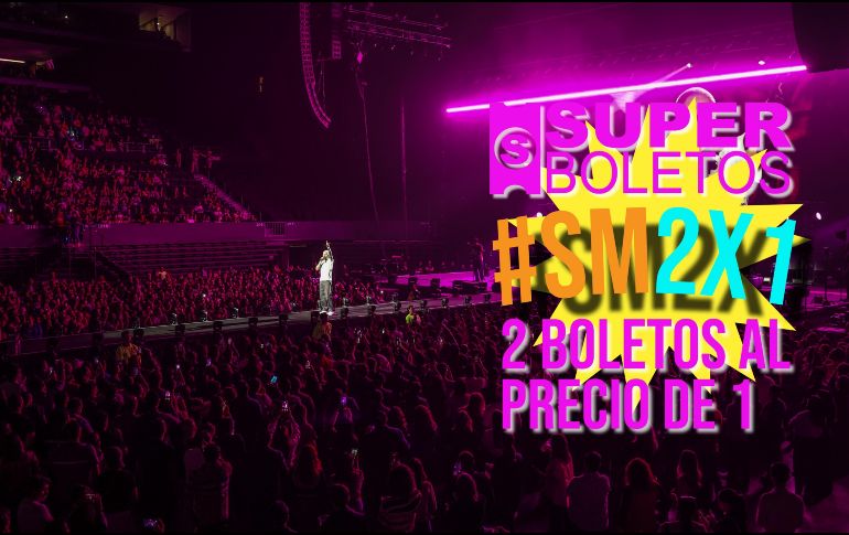Estos once conciertos de la Arena Guadalajara se encuentran al 2x1 solo por hoy 15 de octubre.  EL INFORMADOR / ARCHIVO