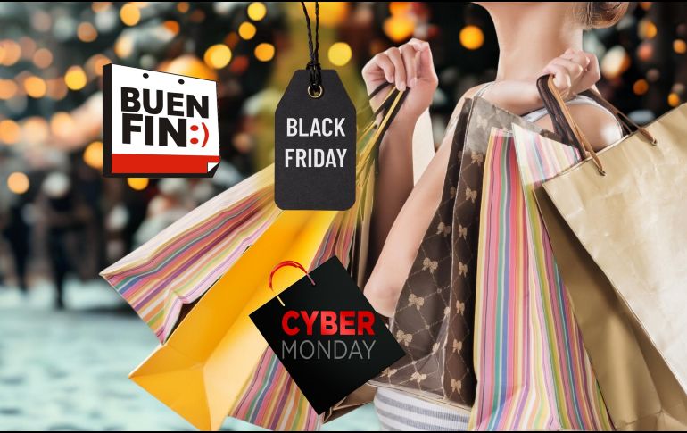 Aunque el Buen Fin nació como una iniciativa en nuestro país, el Black Friday y el Cyber Monday son tradiciones que provienen de Estados Unidos. ESPECIAL / CANVA
