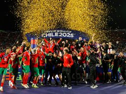 Los Leones del Atlas no solo levantaron el trofeo, sino que también conquistaron el respeto del mundo, confirmando el notable desarrollo de su estructura formativa en los últimos años. EFE/ E. González.