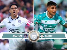 El partido entre Mazatlán y Santos Laguna tiene como objetivo que ambos equipos mejoren su posición en la Tabla General del Apertura 2025. ESPECIAL / IMAGO7 y CANVA