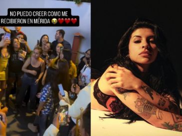 Cazzu fue sorprendida por sus admiradores yucatecos con una hermosa serenata. INSTAGRAM/@cazzu/ESPECIAL